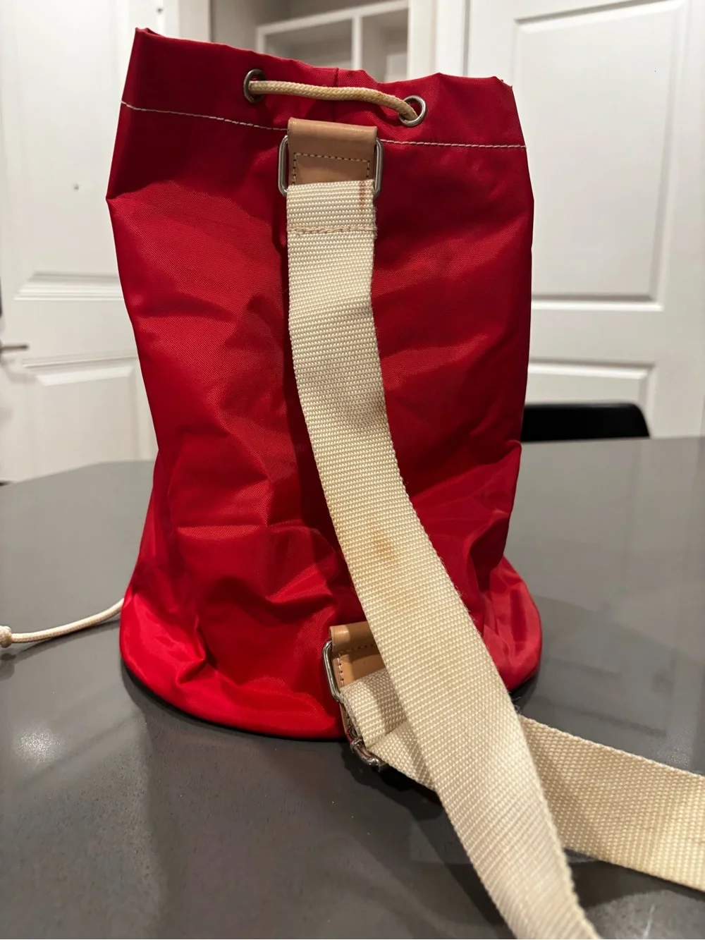 Ralph Lauren Polo Sport Baby Blue Drawstring Bucket Bag Y2K 90's Vntg